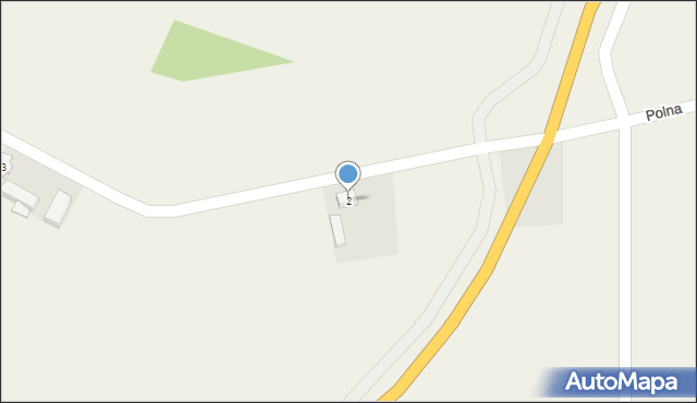 Żodyń, Polna, 2, mapa Żodyń