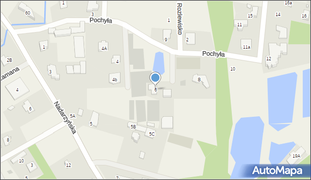 Żółwin, Pochyła, 6, mapa Żółwin