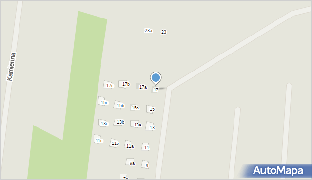 Żory, Podlaska, 17, mapa Żor