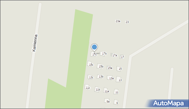 Żory, Podlaska, 17c, mapa Żor