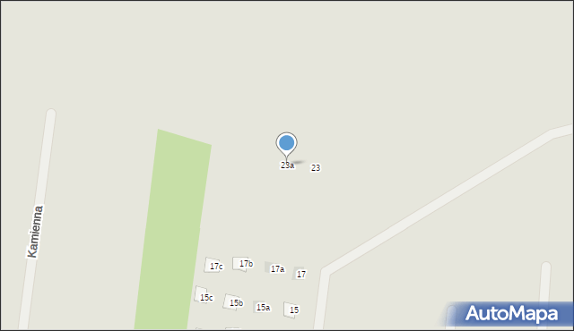 Żory, Podlaska, 23a, mapa Żor