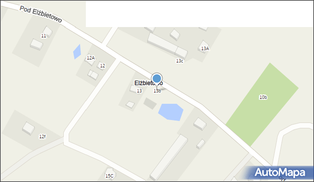 Żukowo, Pod Elżbietowo, 13b, mapa Żukowo