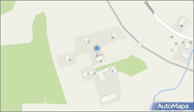 Żukowo, Pod Otomino, 2D, mapa Żukowo