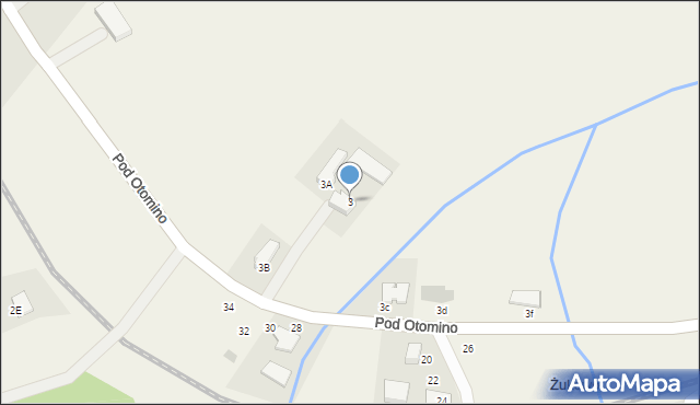 Żukowo, Pod Otomino, 3, mapa Żukowo