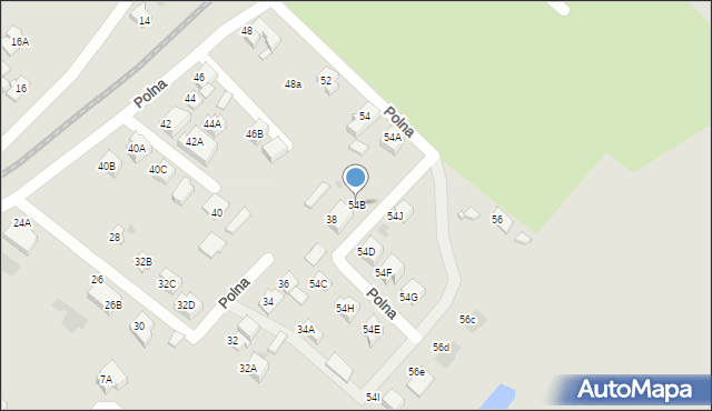 Żukowo, Polna, 54B, mapa Żukowo