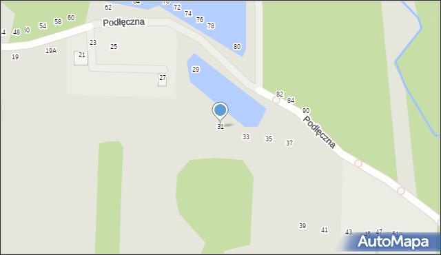 Zwoleń, Podłęczna, 31, mapa Zwoleń