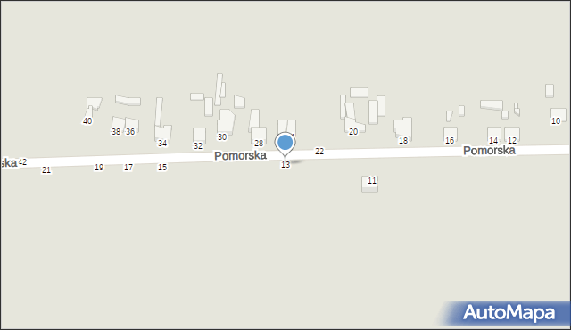 Żychlin, Pomorska, 13, mapa Żychlin