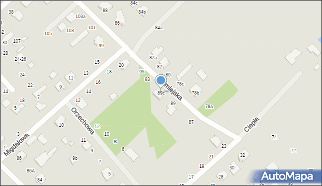 Żyrardów, Podmiejska, 89c, mapa Żyrardów