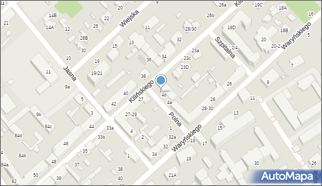 Żyrardów, Polna, 4e, mapa Żyrardów