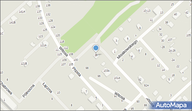 Żyrardów, Północna, 18, mapa Żyrardów