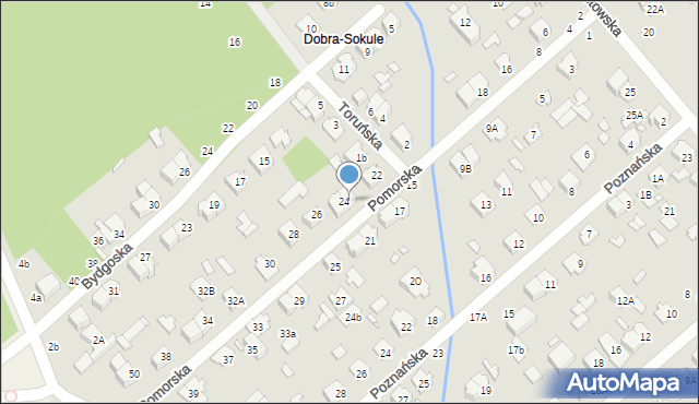 Żyrardów, Pomorska, 24a, mapa Żyrardów