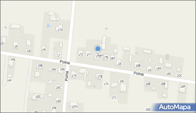 Żyrzyn, Polna, 17D, mapa Żyrzyn