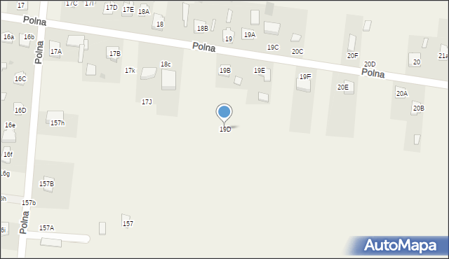 Żyrzyn, Polna, 19D, mapa Żyrzyn