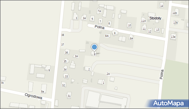 Żyrzyn, Polna, 4, mapa Żyrzyn