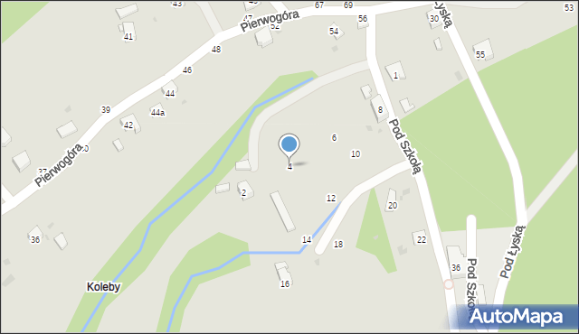 Żywiec, Pod Szkołą, 4, mapa Żywiec