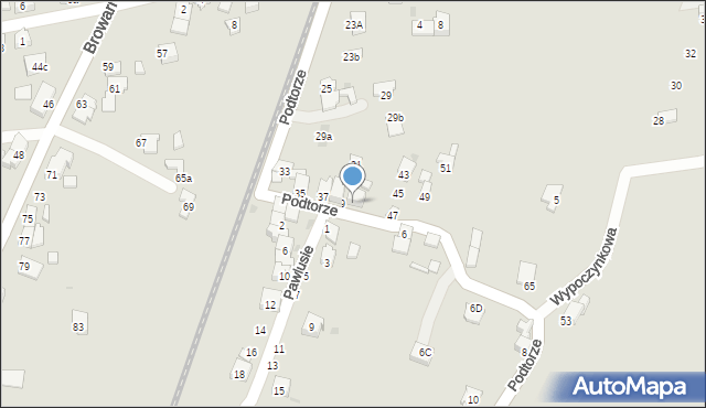 Żywiec, Podtorze, 41, mapa Żywiec