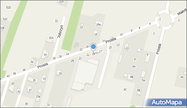 Adamówek, Prosta, 19, mapa Adamówek