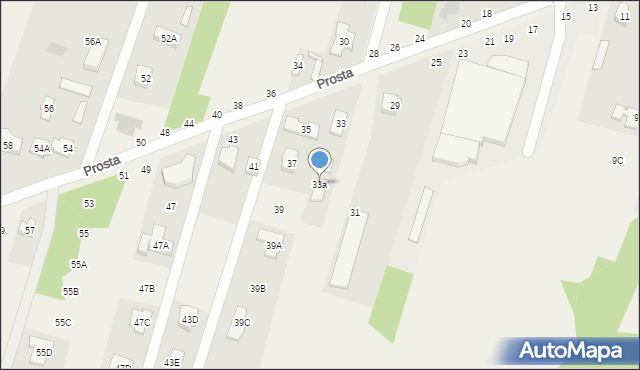 Adamówek, Prosta, 33a, mapa Adamówek