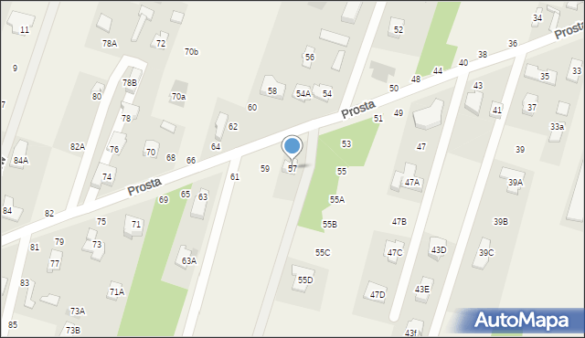Adamówek, Prosta, 57, mapa Adamówek