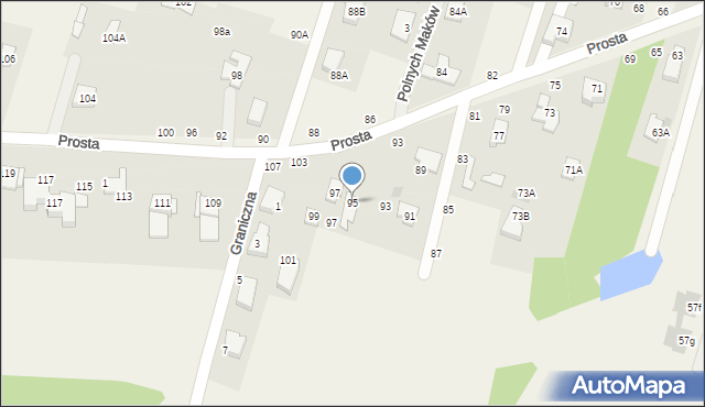 Adamówek, Prosta, 95, mapa Adamówek