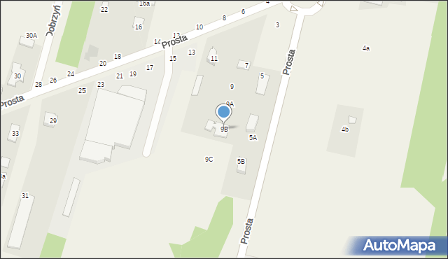 Adamówek, Prosta, 9B, mapa Adamówek