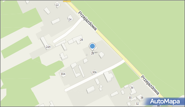 Aleksandria Pierwsza, Przejazdowa, 28, mapa Aleksandria Pierwsza