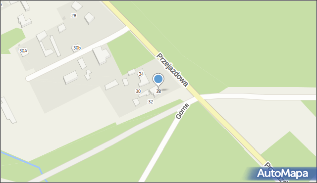 Aleksandria Pierwsza, Przejazdowa, 38, mapa Aleksandria Pierwsza