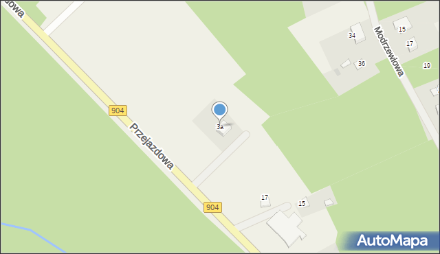 Aleksandria Pierwsza, Przejazdowa, 3a, mapa Aleksandria Pierwsza