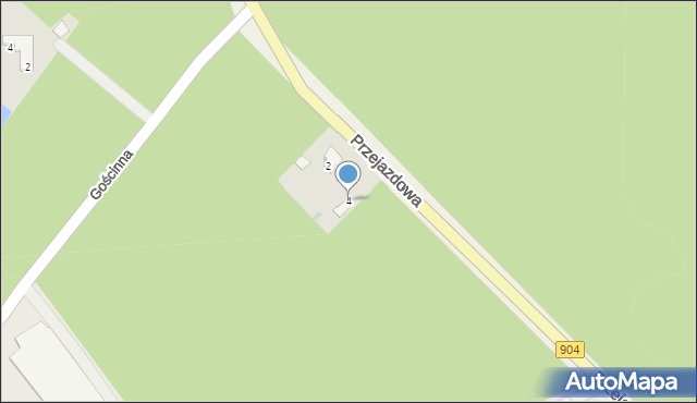 Aleksandria Pierwsza, Przejazdowa, 4, mapa Aleksandria Pierwsza