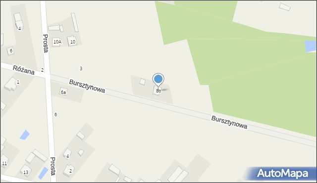 Aleksandrówka, Prosta, 8b, mapa Aleksandrówka