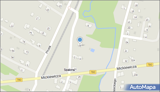 Alwernia, Prusa Bolesława, 6, mapa Alwernia