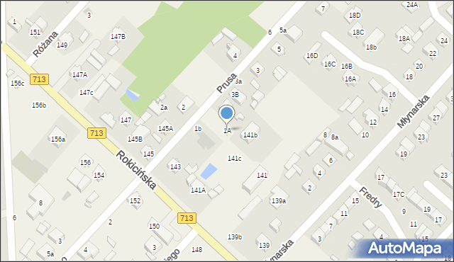 Andrespol, Prusa Bolesława, 1A, mapa Andrespol