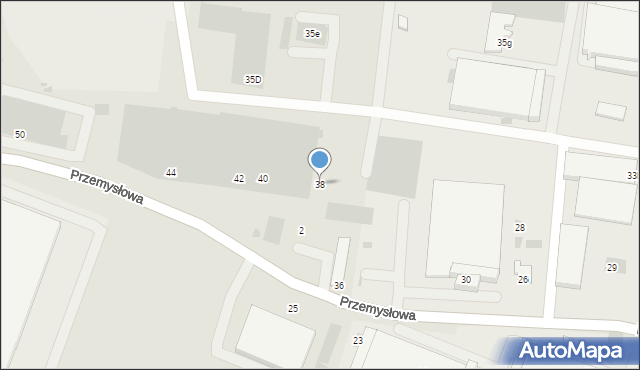 Andrychów, Przemysłowa, 38, mapa Andrychów