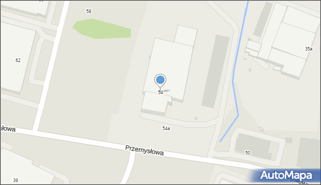Andrychów, Przemysłowa, 54, mapa Andrychów