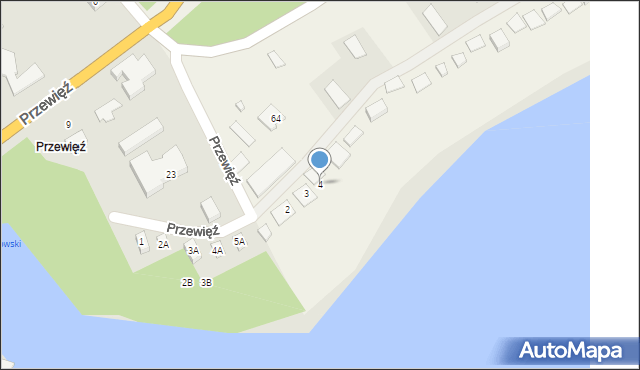 Augustów, Przewięź, 4, mapa Augustów