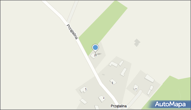 Bagienice, Przątalina, 18, mapa Bagienice