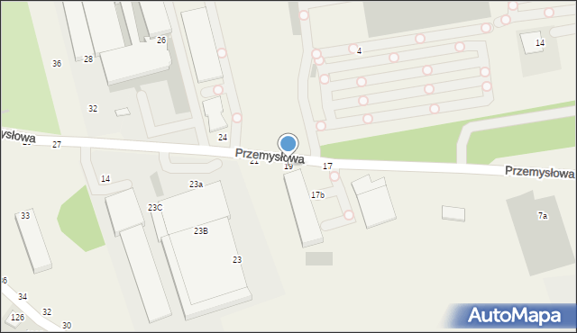 Balice, Przemysłowa, 19, mapa Balice