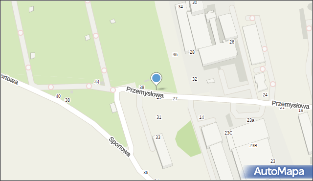 Balice, Przemysłowa, 42, mapa Balice