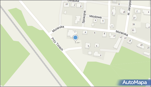 Baranów, Przy Torach, 5b, mapa Baranów