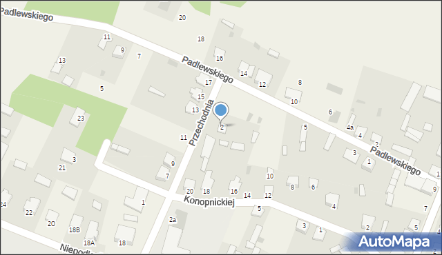 Baranowo, Przechodnia, 2, mapa Baranowo