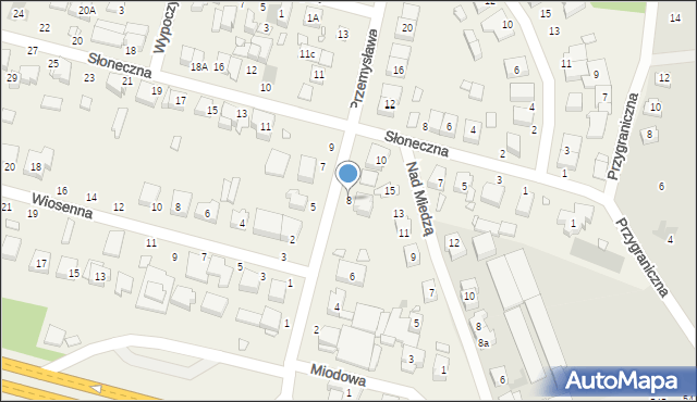 Baranowo, Przemysława, 8, mapa Baranowo