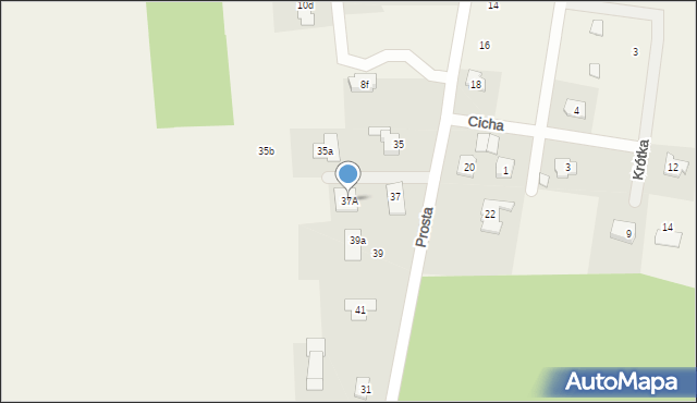 Barcząca, Prosta, 37A, mapa Barcząca