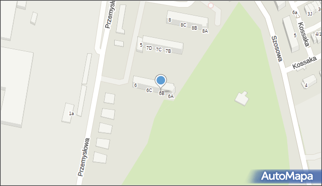 Barlinek, Przemysłowa, 6B, mapa Barlinek