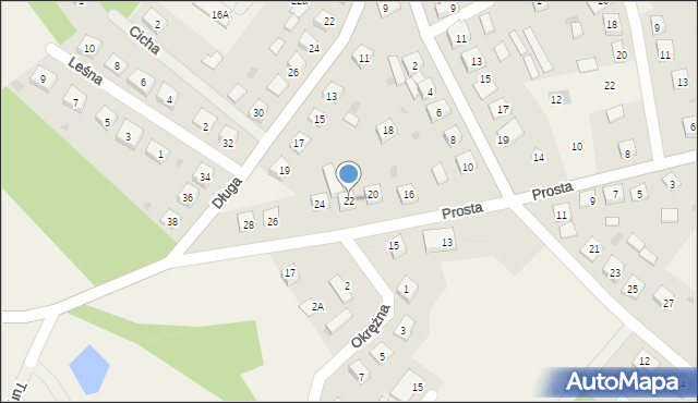 Bartniczka, Prosta, 22, mapa Bartniczka