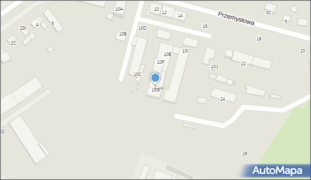 Bartoszyce, Przemysłowa, 10G, mapa Bartoszyce