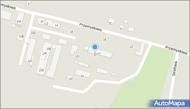 Bartoszyce, Przemysłowa, 22, mapa Bartoszyce