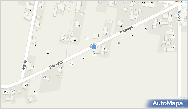 Barut, Prawego Marka, 13, mapa Barut