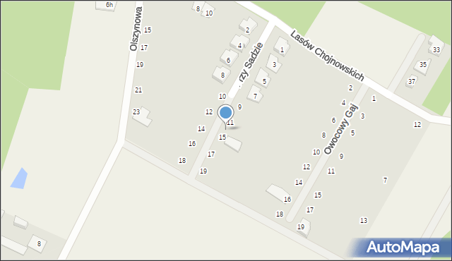 Baszkówka, Przy Sadzie, 13, mapa Baszkówka