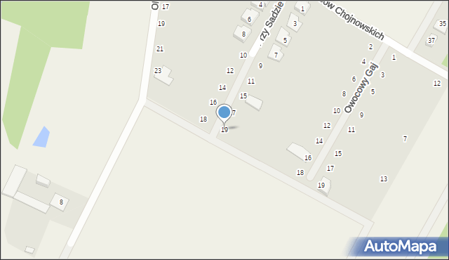 Baszkówka, Przy Sadzie, 19, mapa Baszkówka