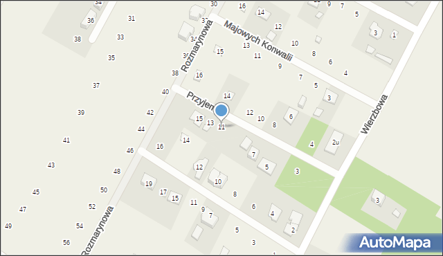Baszkówka, Przyjemna, 11, mapa Baszkówka